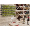 Wall mounted metal display wine racks 9 bottle holder storage wine bottles rack